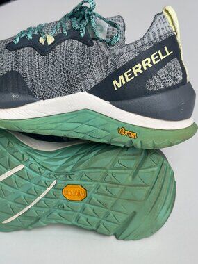 Merrell Bare Access Flex Trail Running Shoe Grey Teal Vibram Women's 10 J066186